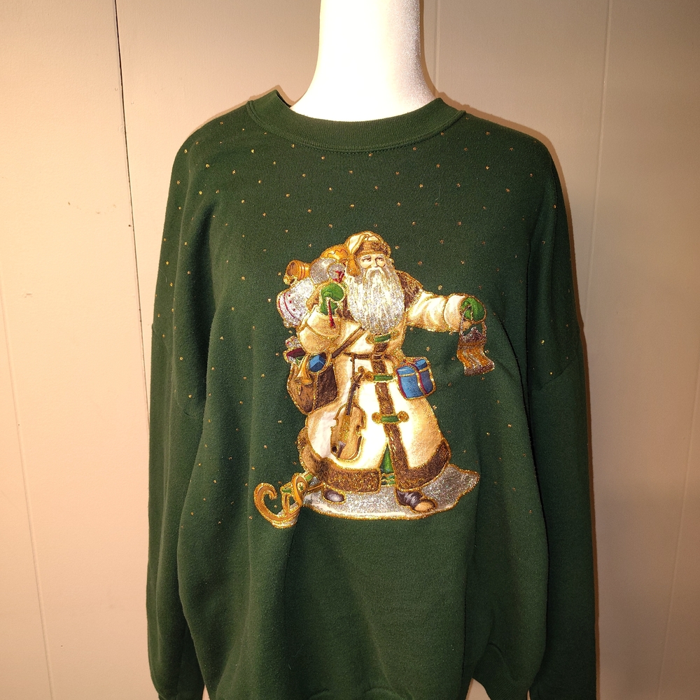 Vintage Jerzees Christmas Sweater Size 3X
